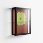 Fernis - Wall Cabinet - Linus Lohoff - Antracite - Clear glass