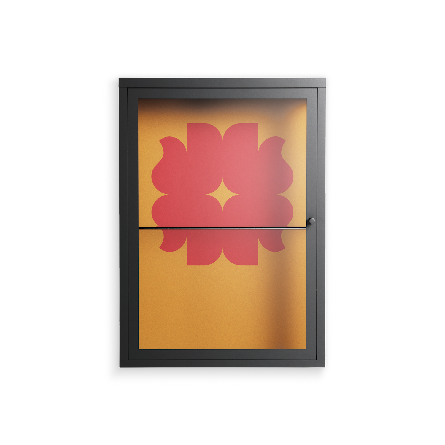 Phonix - Wall Cabinet - Linus Lohoff - Antracite - Clear glass