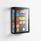 Palette - Wall Cabinet - Vratislav Pecka - Antracite - Clear glass