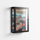 Gamla Stan - Wall Cabinet - Nur Rydberg - Antracite - Clear glass