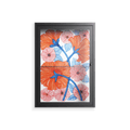 Big Orange Blooms - Wall Cabinet - Katie O’Shea - Antracite - Clear glass