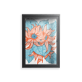 Big Orange Blooms 2 - Wall Cabinet - Katie O’Shea - Antracite - Clear glass