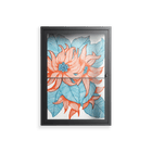 Big Orange Blooms 2 - Wall Cabinet - Katie O’Shea - Antracite - Clear glass