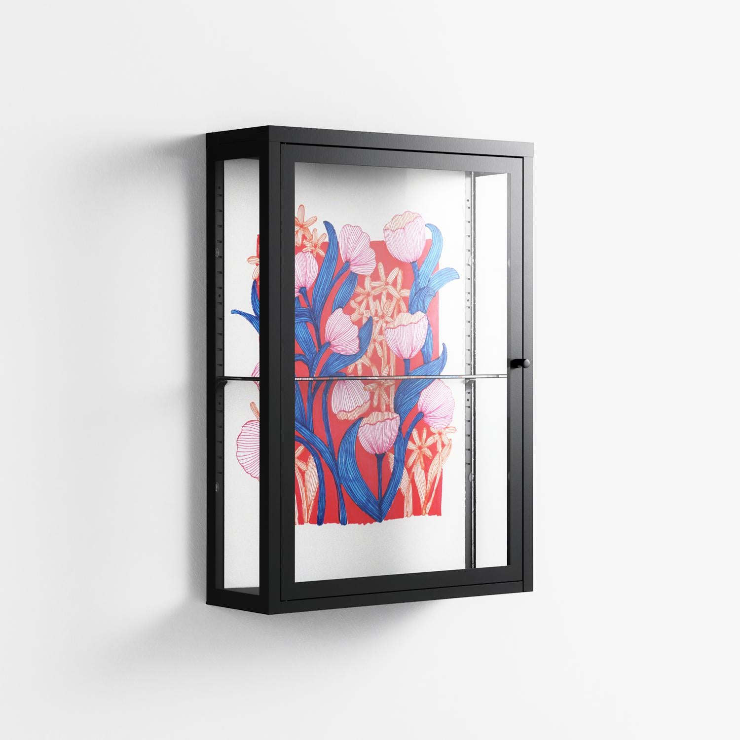 Buttercup - Wall Cabinet - Katie O’Shea - Antracite - Clear glass