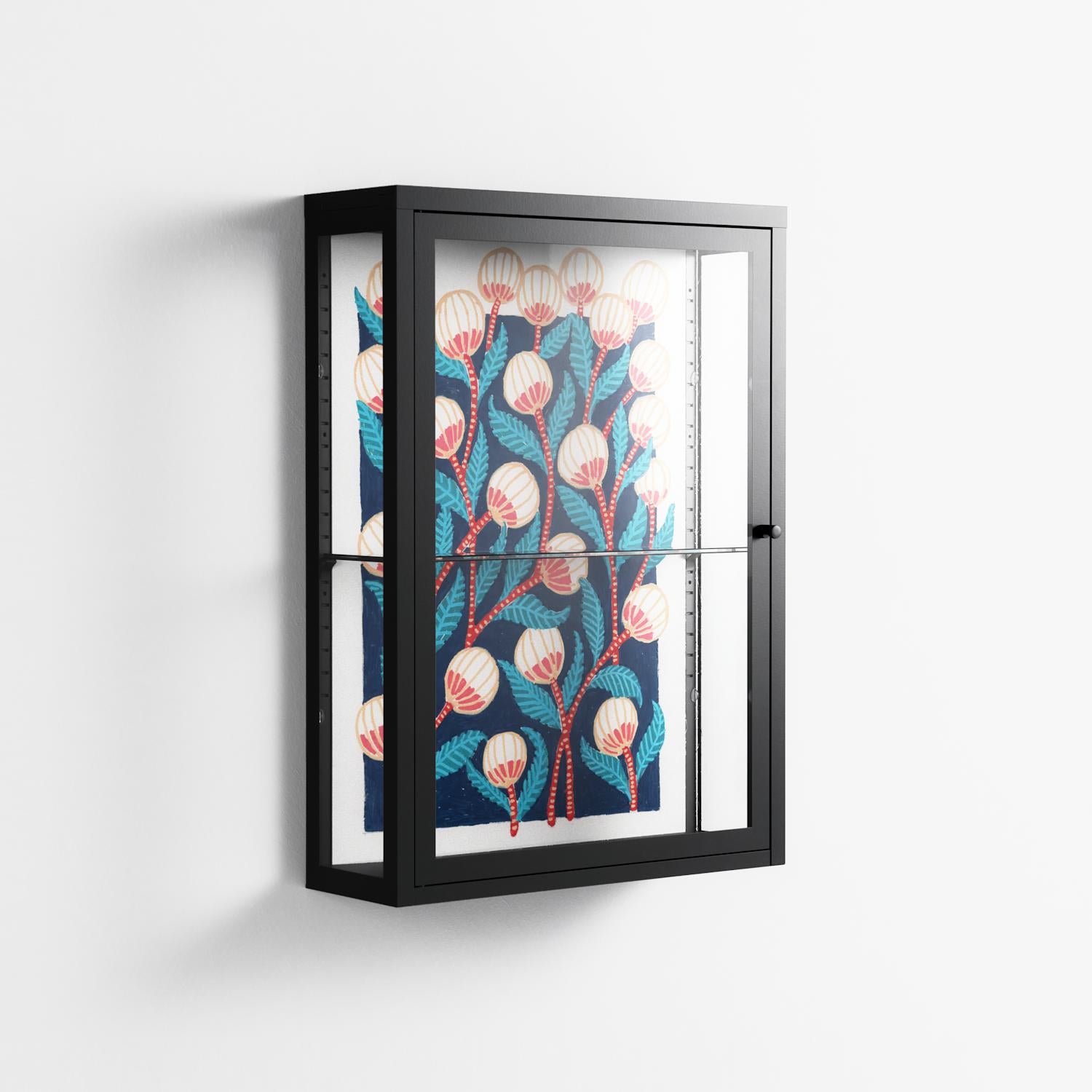 Gooseberries - Wall Cabinet - Katie O’Shea - Antracite - Clear glass