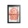 Orange Flowers 1 - Wall Cabinet - Katie O’Shea - Antracite - Clear glass