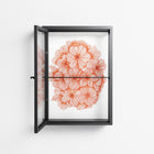 Orange Flowers 1 - Wall Cabinet - Katie O’Shea - Antracite - Clear glass