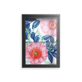 Pink Anemones - Wall Cabinet - Katie O’Shea - Antracite - Clear glass