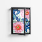 Pink Anemones - Wall Cabinet - Katie O’Shea - Antracite - Clear glass