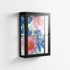 Pink Anemones - Wall Cabinet - Katie O’Shea - Antracite - Clear glass