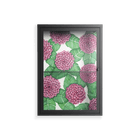 Pink Floras - Wall Cabinet - Katie O’Shea - Antracite - Clear glass