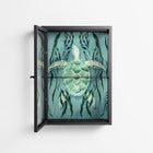 Turtle With Kelp - Wall Cabinet - Katie O’Shea - Antracite - Clear glass