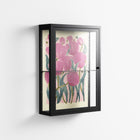 Tulips - Wall Cabinet - Katie O’Shea - Antracite - Clear glass