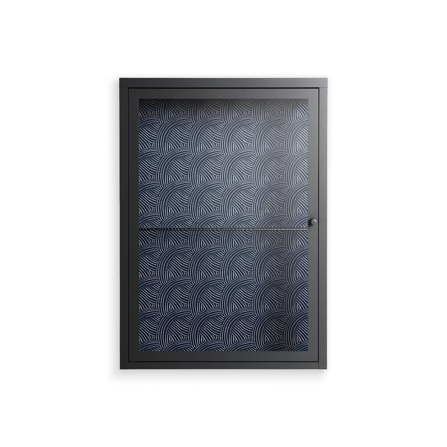 Basket Weave - Wall Cabinet - Katie O’Shea - Antracite - Clear glass