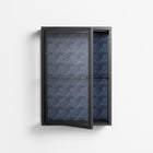 Basket Weave - Wall Cabinet - Katie O’Shea - Antracite - Clear glass
