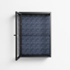 Basket Weave - Wall Cabinet - Katie O’Shea - Antracite - Clear glass