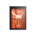 Drink And Cherries - Wall Cabinet - Raissa Oltmanns - Antracite - Clear glass