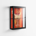 Drink And Cherries - Wall Cabinet - Raissa Oltmanns - Antracite - Clear glass