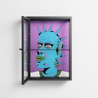 Punkrocker - Wall Cabinet - Cezar Berje - Antracite - Clear glass