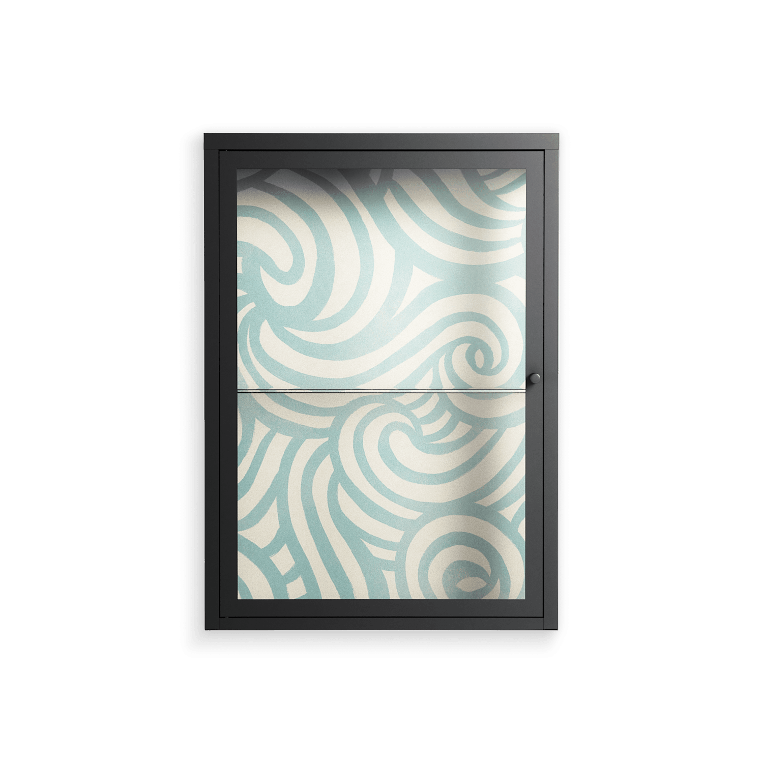 Epic Swirl - Wall Cabinet - Amy Suther - Antracite - Clear glass