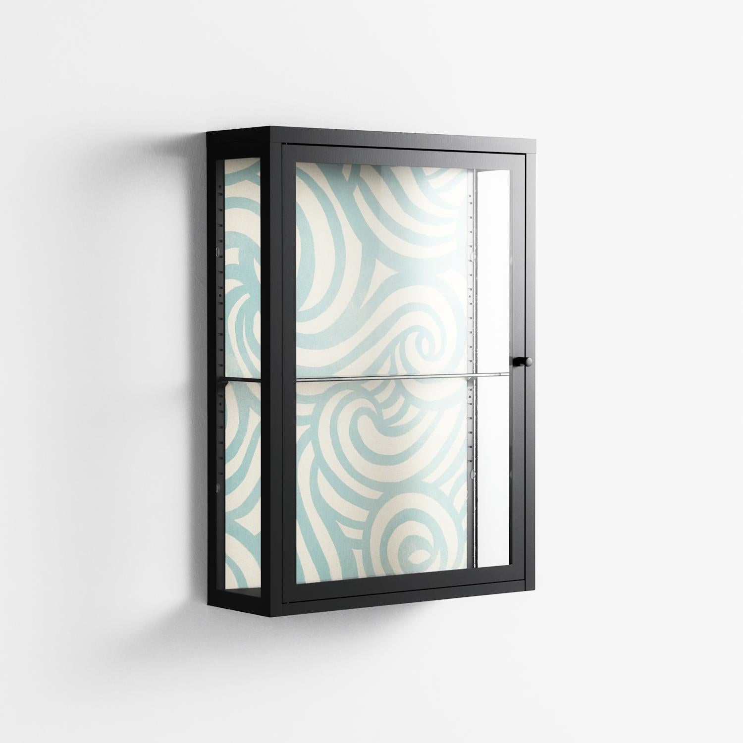 Epic Swirl - Wall Cabinet - Amy Suther - Antracite - Clear glass