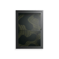 Midnight Dune - Wall Cabinet - Amy Suther - Antracite - Clear glass