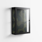 Midnight Dune - Wall Cabinet - Amy Suther - Antracite - Clear glass