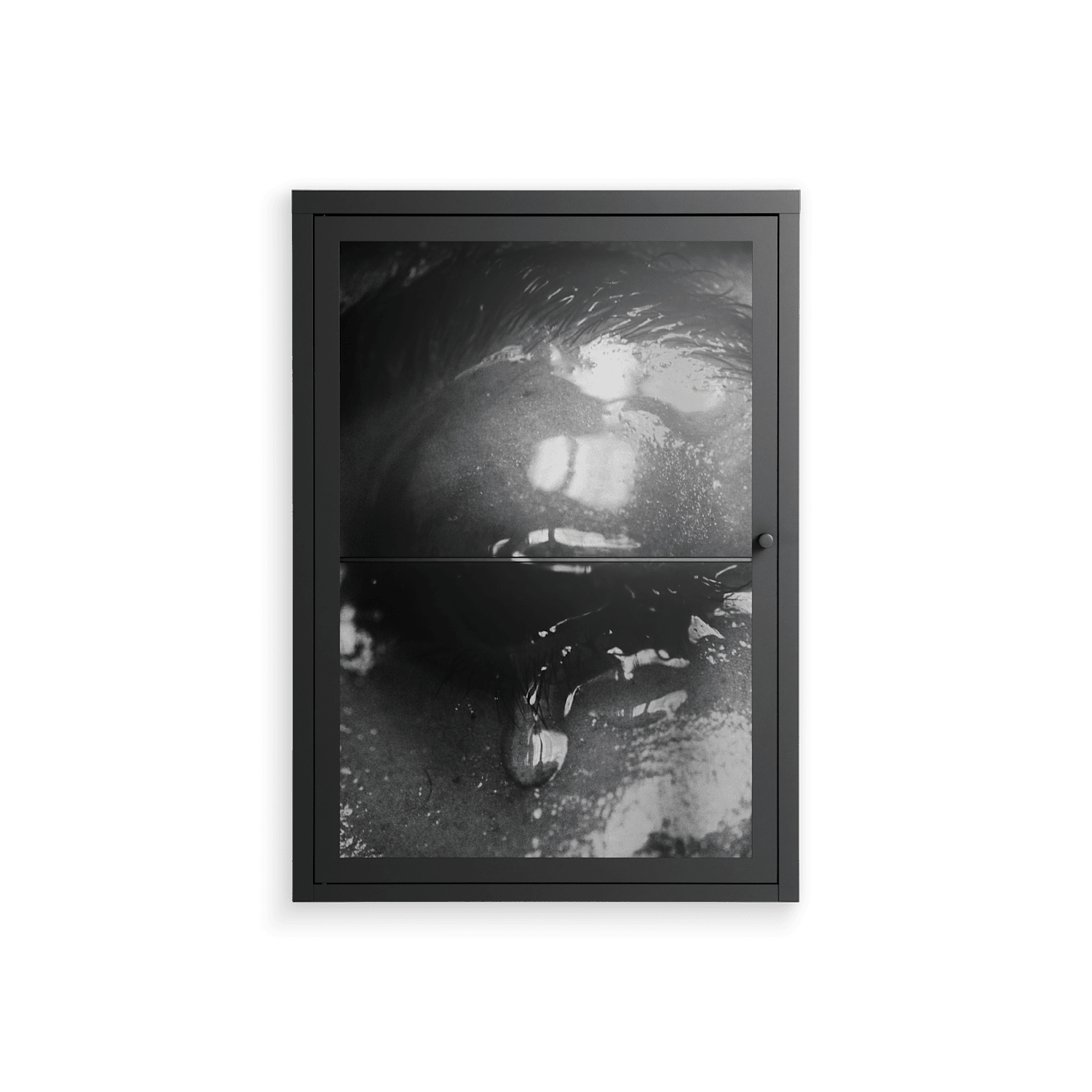 Gel - Wall Cabinet - Nadia Ryder - Antracite - Clear glass