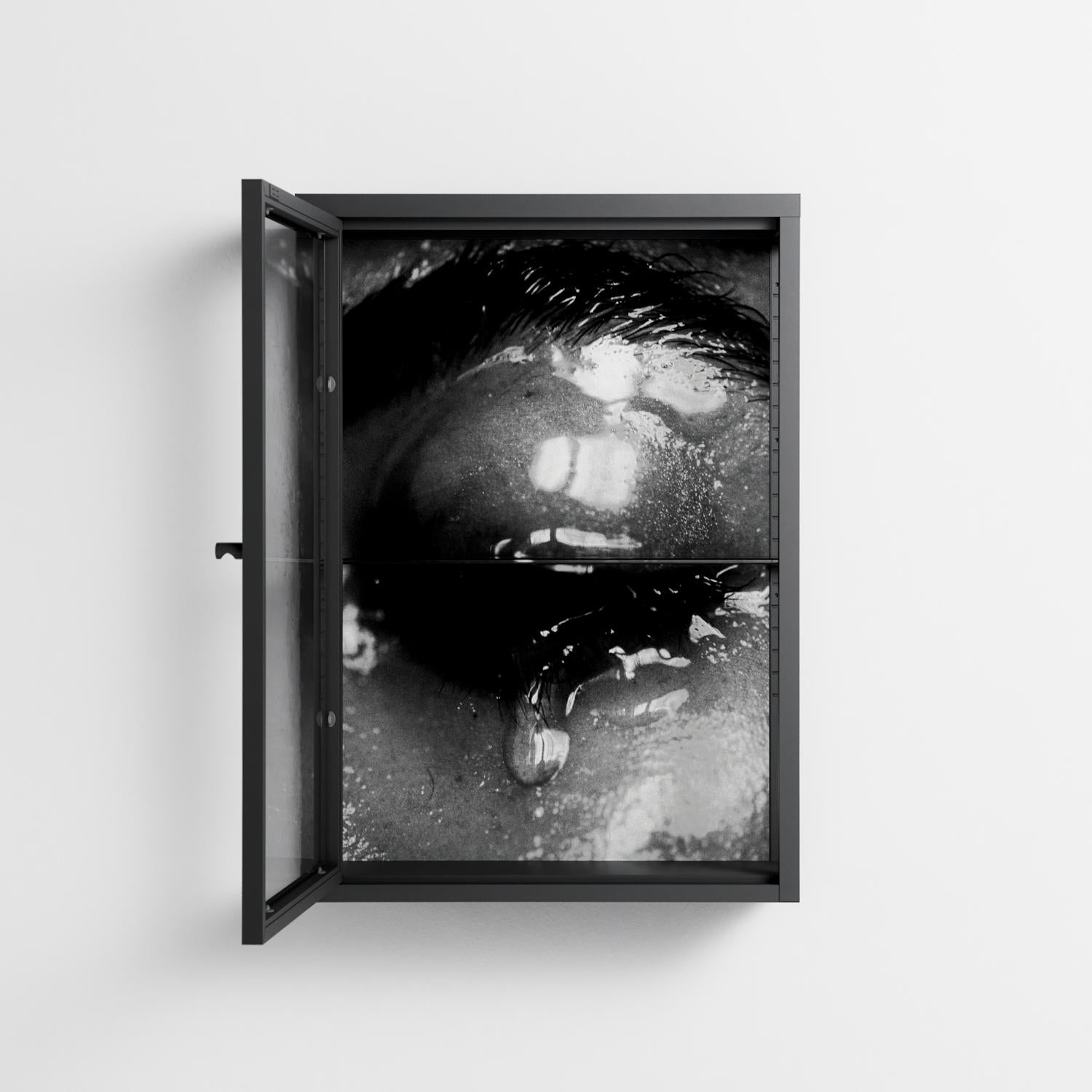 Gel - Wall Cabinet - Nadia Ryder - Antracite - Clear glass