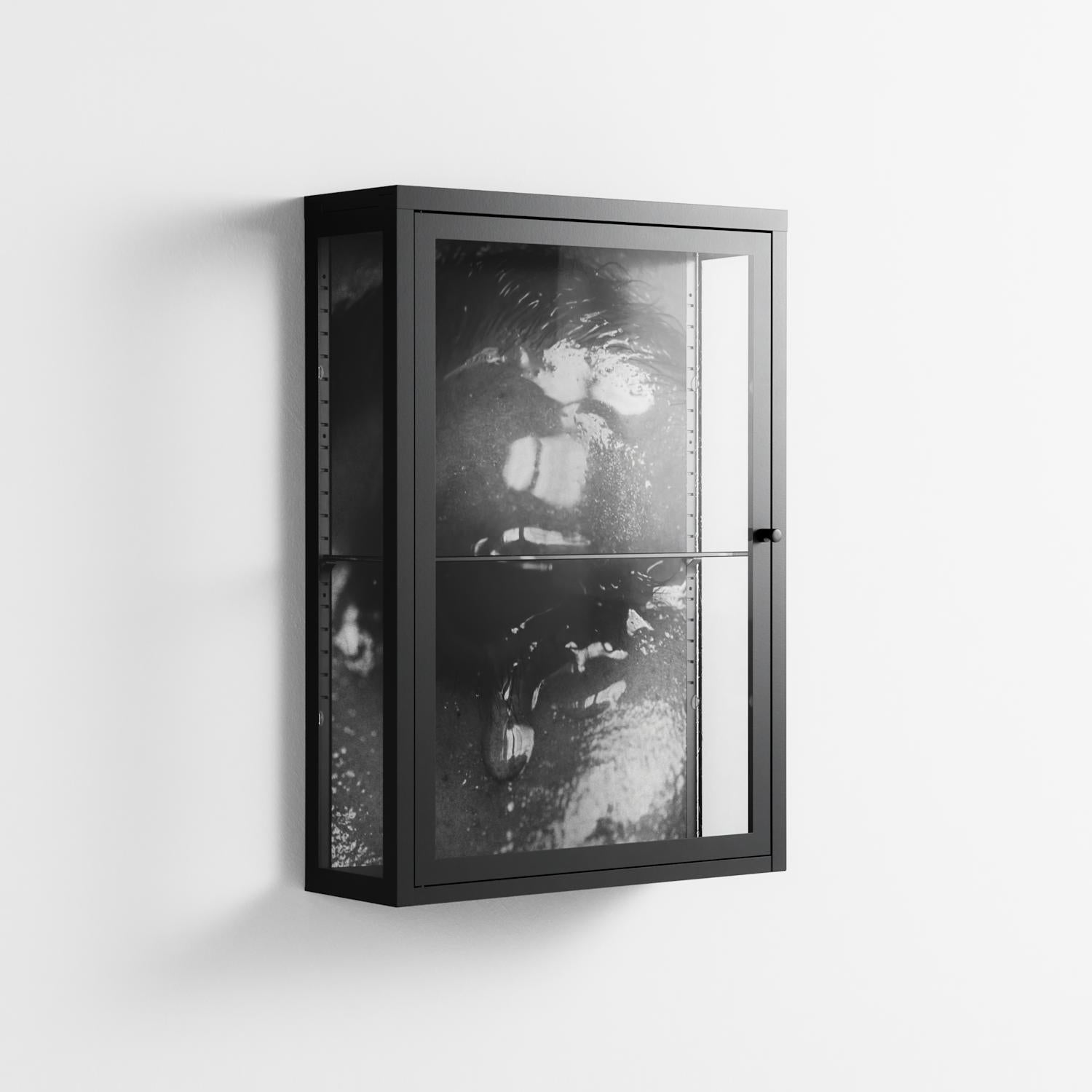 Gel - Wall Cabinet - Nadia Ryder - Antracite - Clear glass