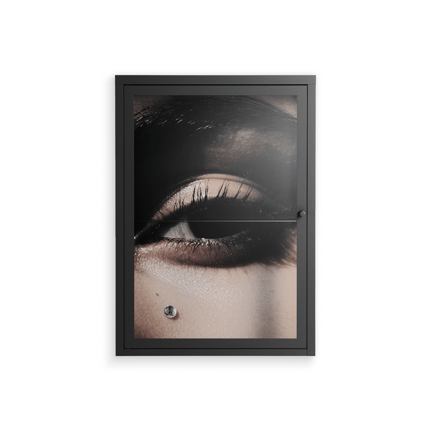 Gem - Wall Cabinet - Nadia Ryder - Antracite - Clear glass