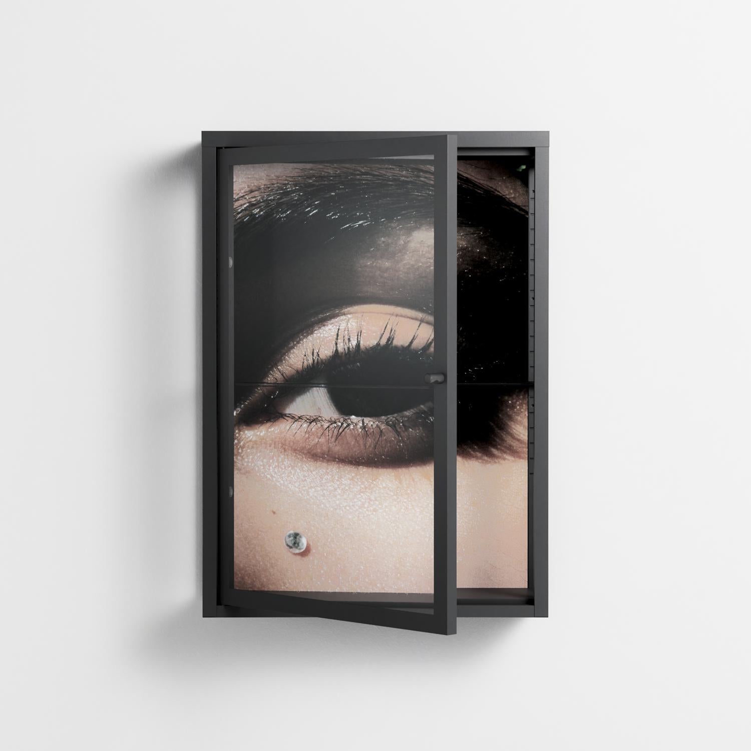Gem - Wall Cabinet - Nadia Ryder - Antracite - Clear glass