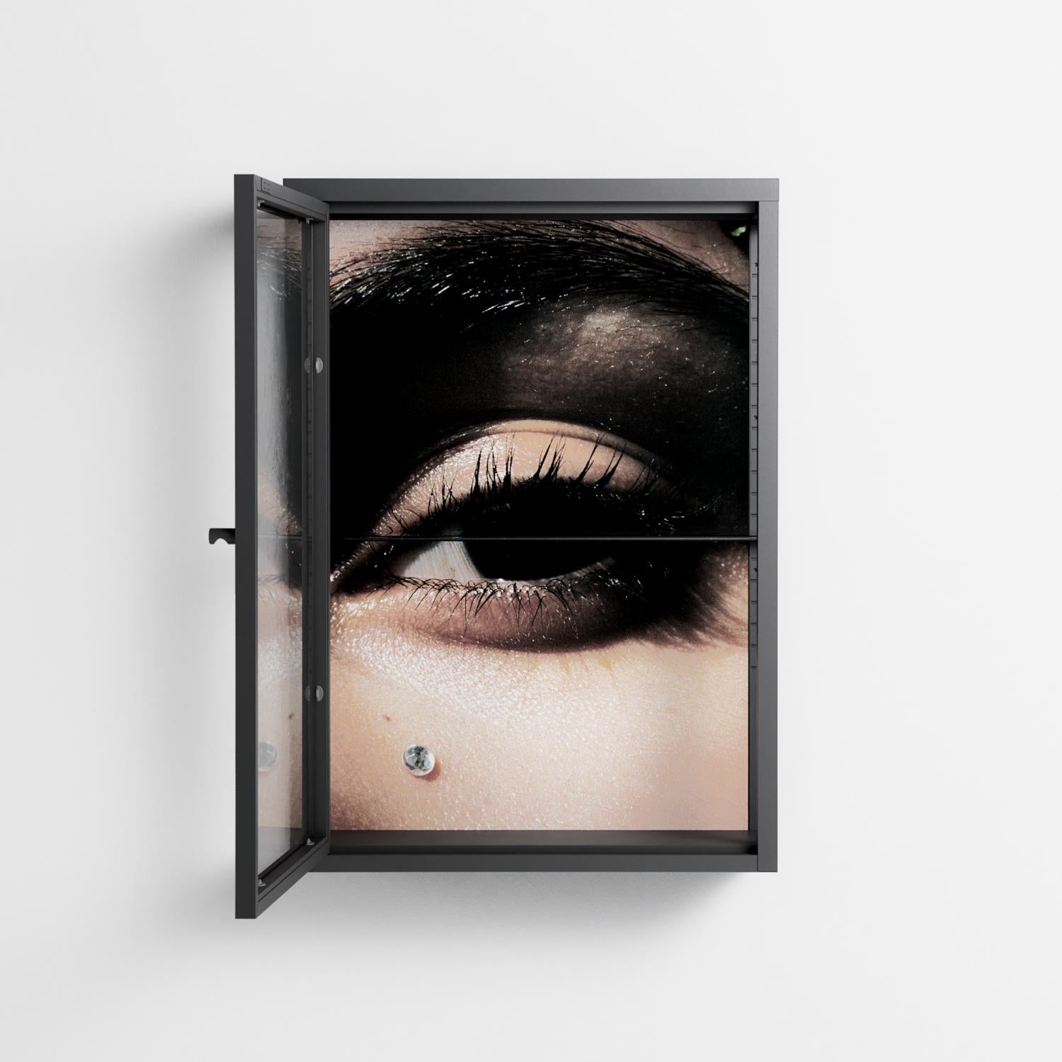 Gem - Wall Cabinet - Nadia Ryder - Antracite - Clear glass