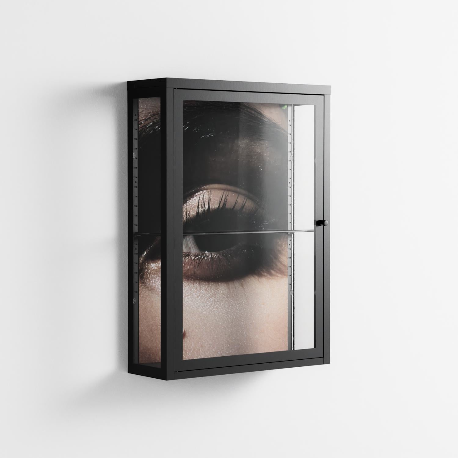 Gem - Wall Cabinet - Nadia Ryder - Antracite - Clear glass