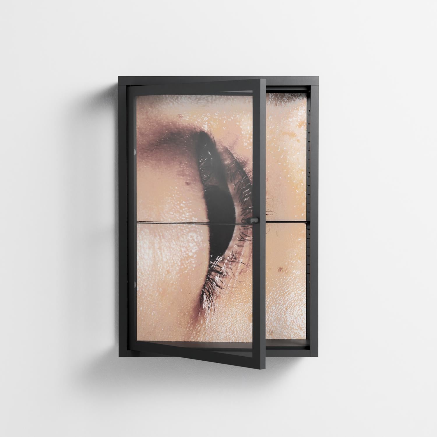 Glow - Wall Cabinet - Nadia Ryder - Antracite - Clear glass