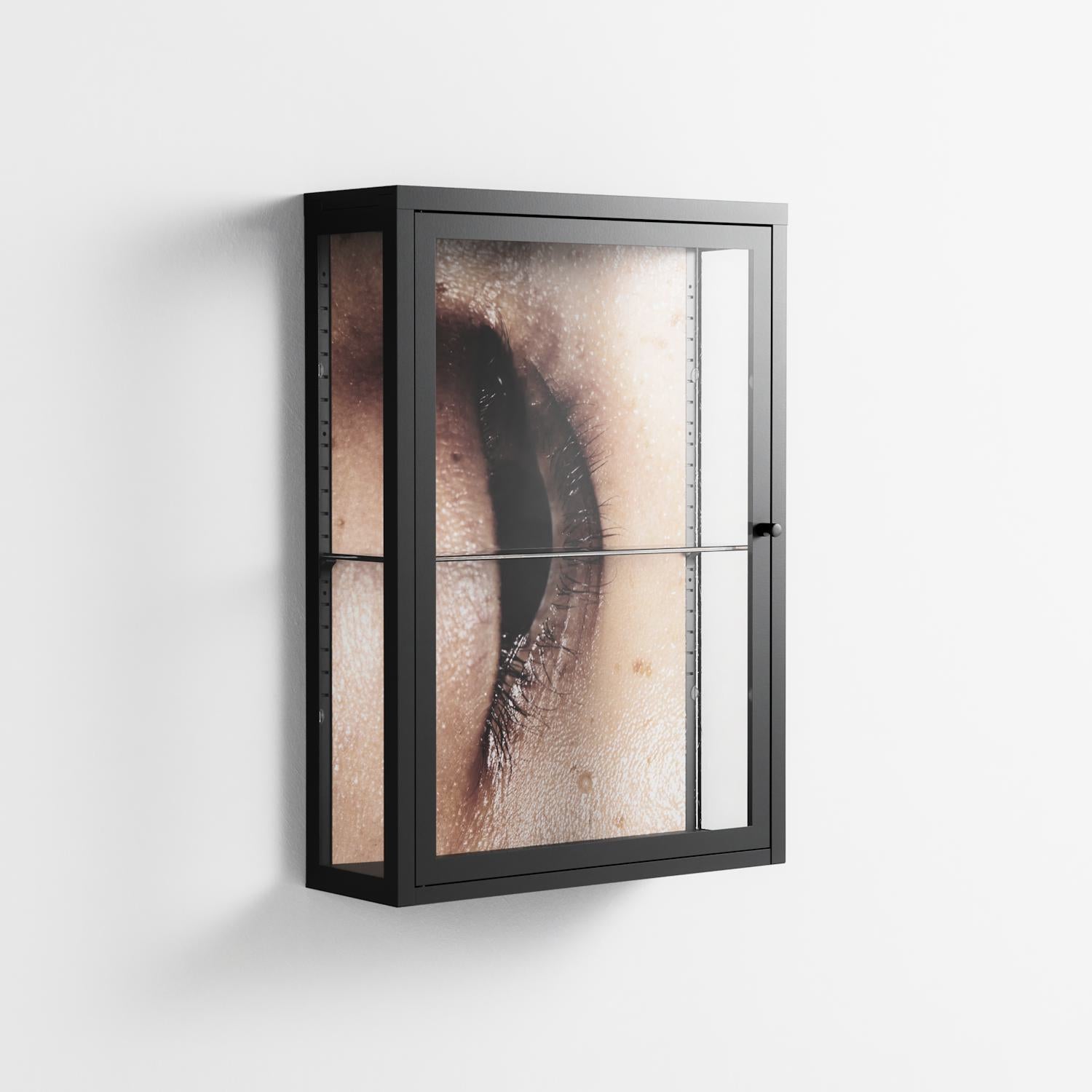 Glow - Wall Cabinet - Nadia Ryder - Antracite - Clear glass