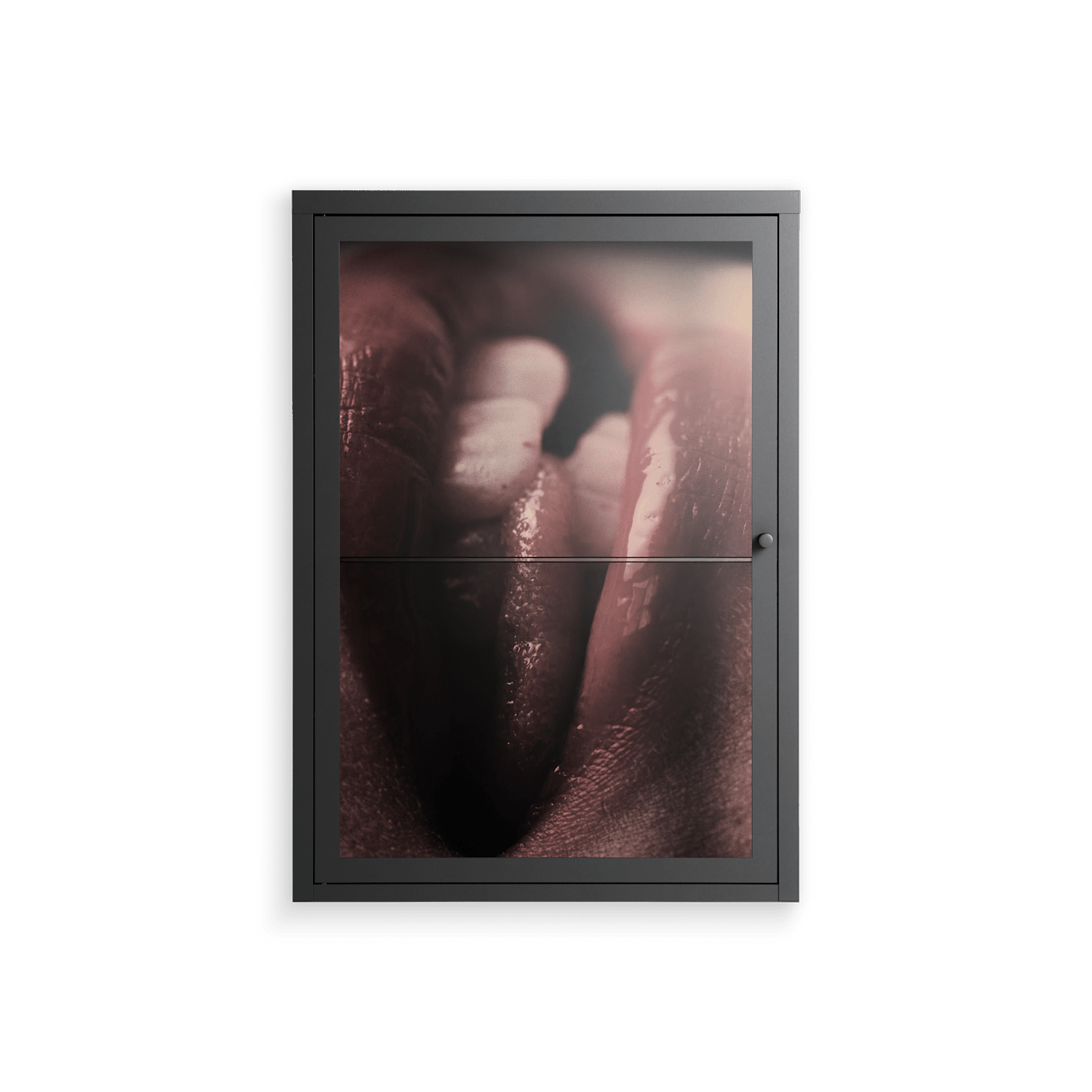 Red 2 - Wall Cabinet - Nadia Ryder - Antracite - Clear glass