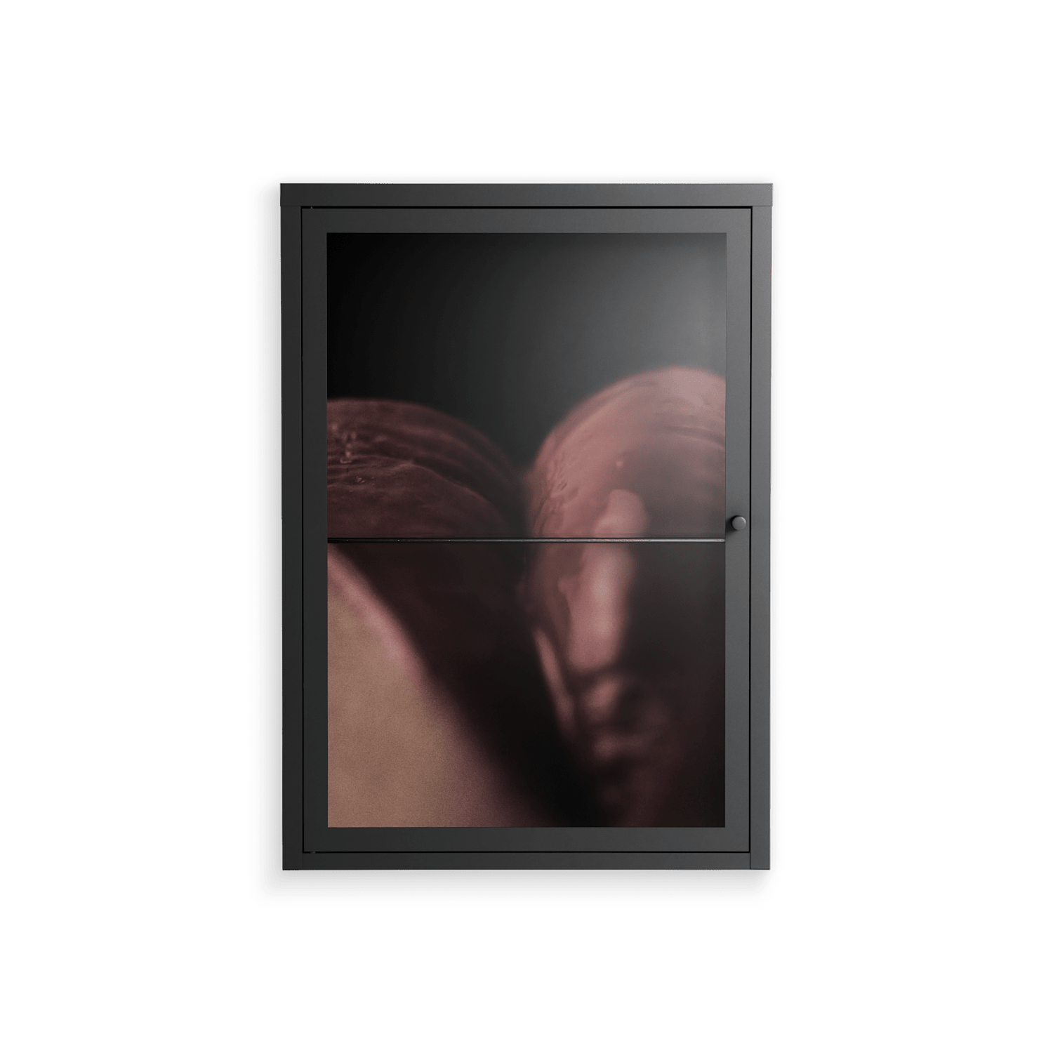 Red 3 - Wall Cabinet - Nadia Ryder - Antracite - Clear glass