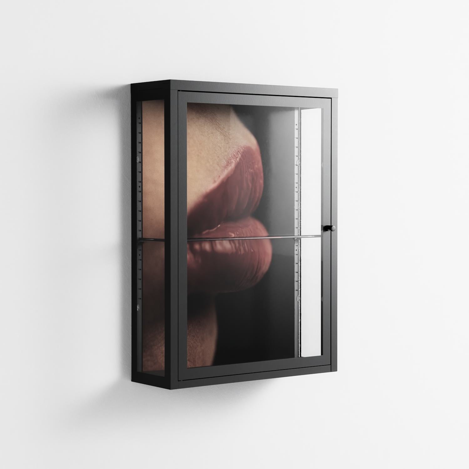 Red 4 - Wall Cabinet - Nadia Ryder - Antracite - Clear glass