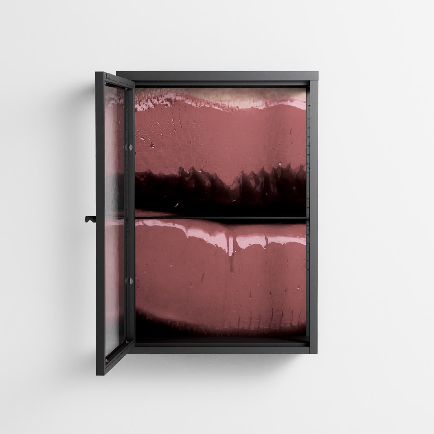 Squish - Wall Cabinet - Nadia Ryder - Antracite - Clear glass