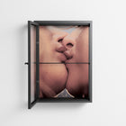 The Art Of Kissing - Wall Cabinet - Nadia Ryder - Antracite - Clear glass