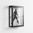 Décomposé - Wall Cabinet - David Vanadia - Antracite - Clear glass