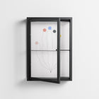 Épanoui - Wall Cabinet - David Vanadia - Antracite - Clear glass