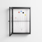 Épanoui - Wall Cabinet - David Vanadia - Antracite - Clear glass