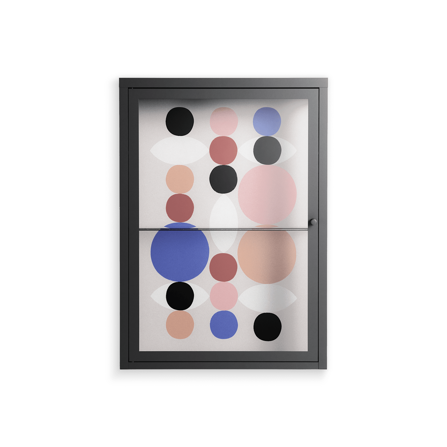 Pattern - Wall Cabinet - David Vanadia - Antracite - Clear glass