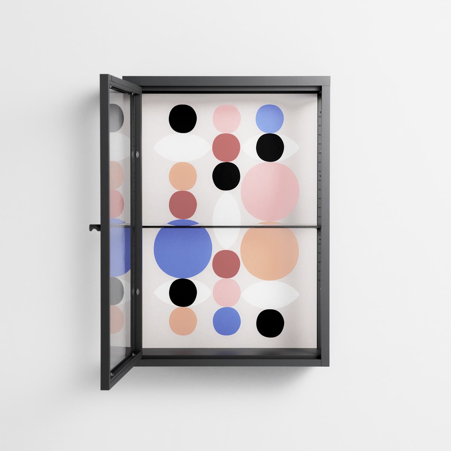 Pattern - Wall Cabinet - David Vanadia - Antracite - Clear glass