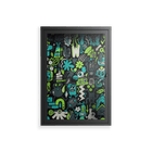 Shapes and Faces - Wall Cabinet - Craig Watkins - Antracite - Clear glass