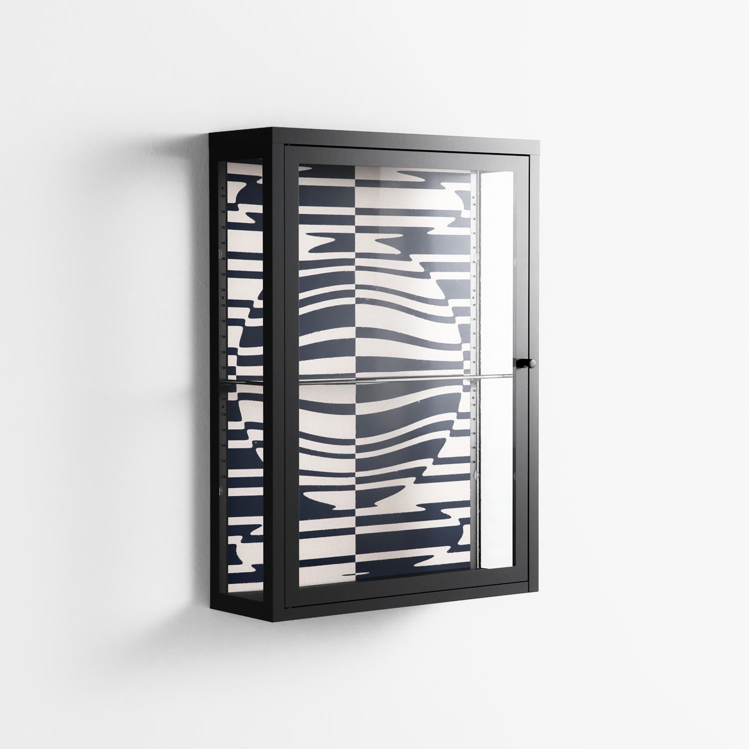 Wave Lens - Wall Cabinet - Oluwasheyi Adebayo - Antracite - Clear glass