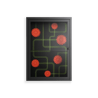 Floral Pipes - Wall Cabinet - Kristin Eriksson - Antracite - Clear glass