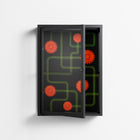 Floral Pipes - Wall Cabinet - Kristin Eriksson - Antracite - Clear glass